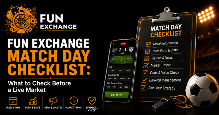 Fun Exchange Match Day Checklist